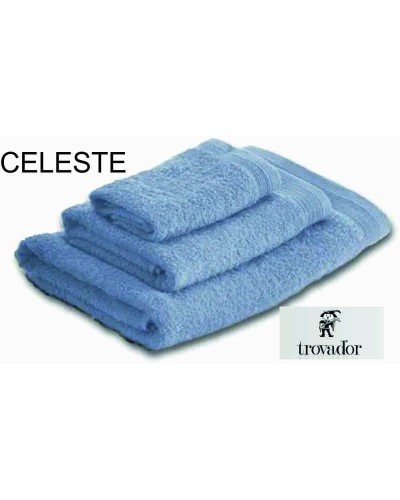 Juego 3 toallas algodón 700 gr/m2 Celeste