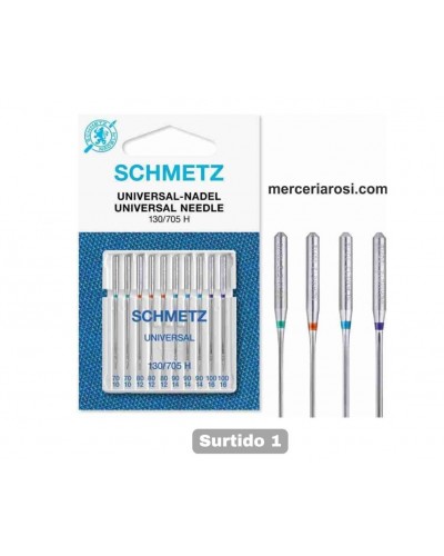 Aguja Schmetz Universal Surtido 10 unid. 705H