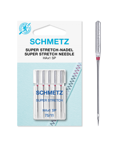 Agujas Schmetz Super stretch Nº 75