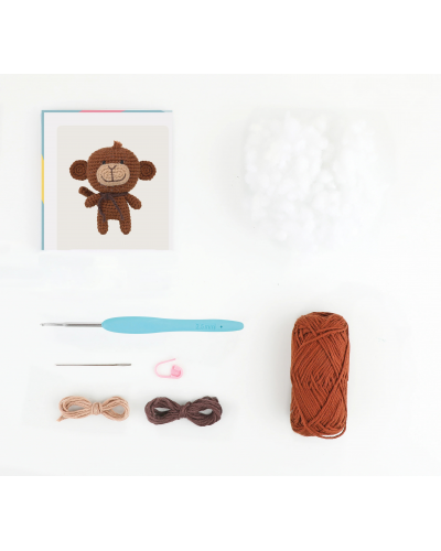 Amigurumi Crochet Kit "Mimi el mono"