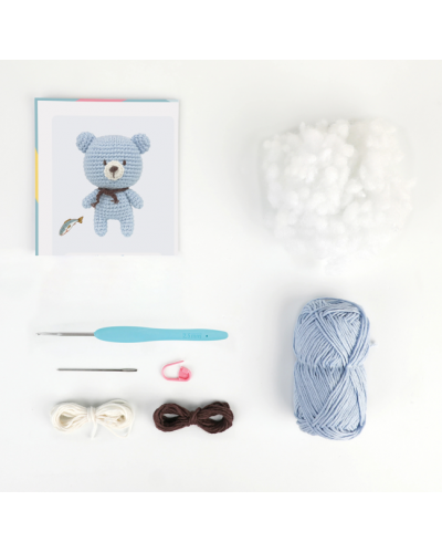 Amigurumi Crochet Kit "Bobby el oso"