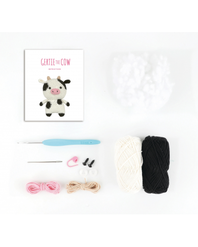 Amigurumi Crochet Kit "Gertie la vaca"