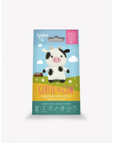 Amigurumi Crochet Kit "Gertie la vaca"