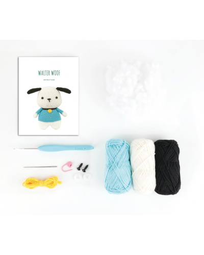 Amigurumi Crochet Kit "Walter el perro"