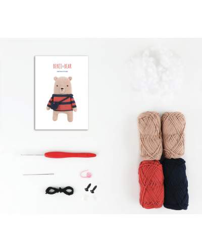 Amigurumi Crochet Kit "Benji el oso"