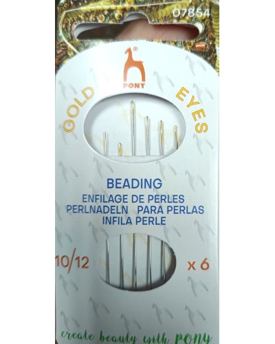 Agujas para pasar perlas Nº 10/12