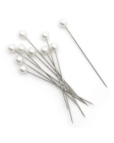 Alfileres perlados cabeza redonda