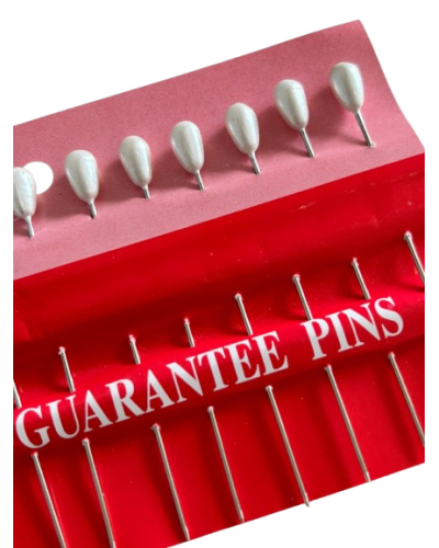 Alfileres perlados cabeza lágrima