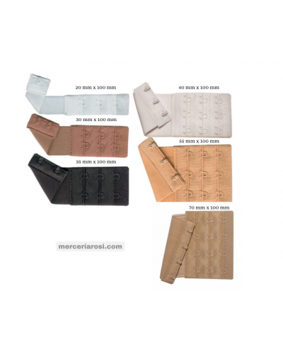 Alargadores de sujetador con elástico.