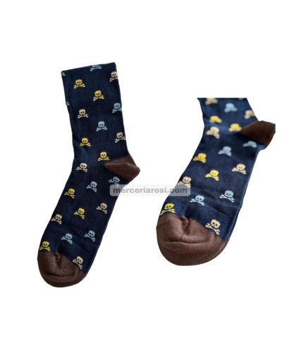 Calcetín hombre fantasía. Calavera