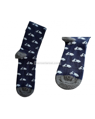 Calcetín hombre fantasía. Vespa