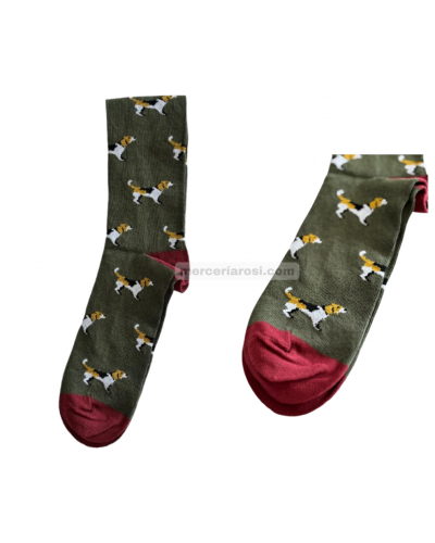 Calcetín hombre fantasía. Perritos