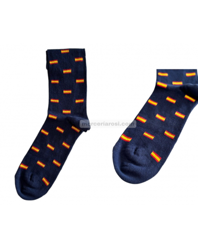 Calcetín hombre fantasía. Bandera España