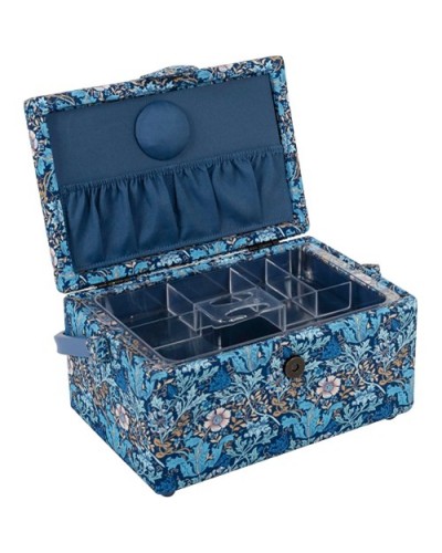 Costurero floral con asa