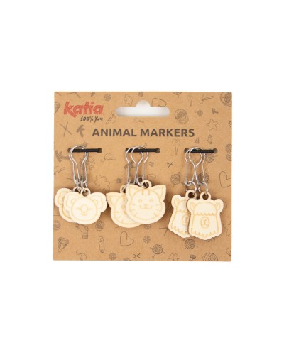 Marcador madera animales