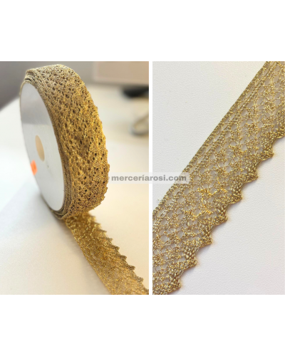 Encaje bolillo metalizado 9900