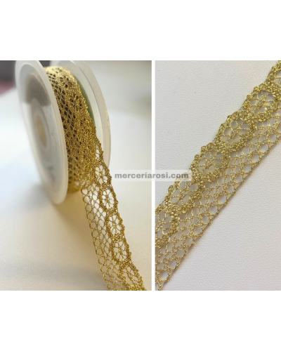 Encaje bolillo metalizado 9907