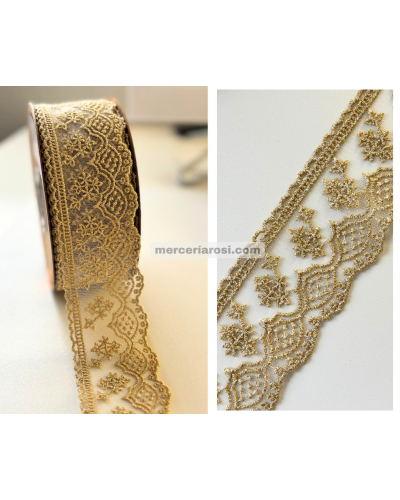 Encaje tul metalizado 910.0024