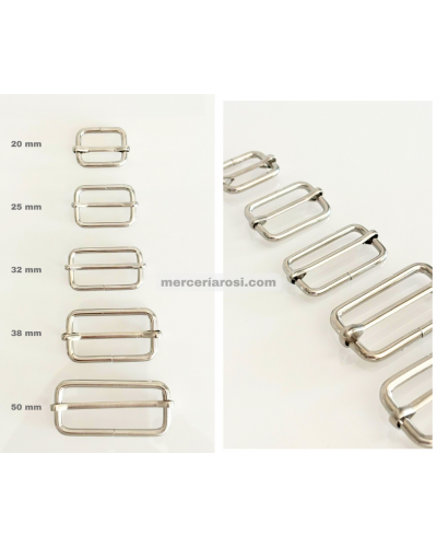 Hebilla corredera metálica