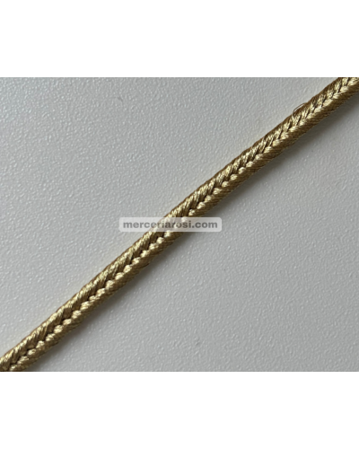 Cordón soutache metalizado