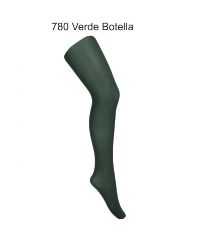 Panty Niña Microfibra 40 deniers Verde Botella