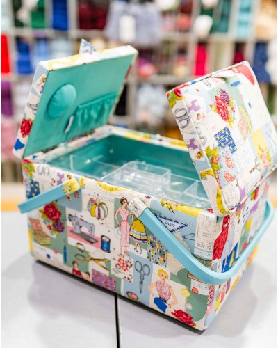 Costurero cesta acolchado