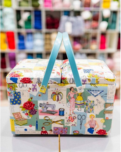 Costurero cesta acolchado