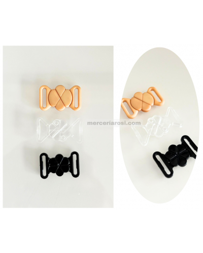 Broche bikini flor plástico