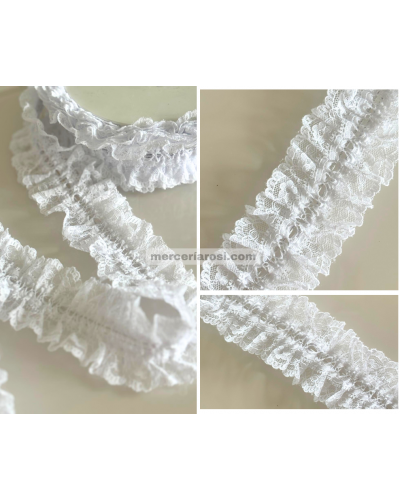 Goma para ligas con entredós flor