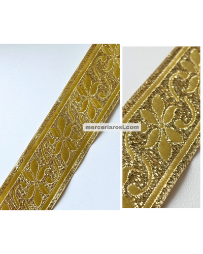 Cinta tapacostura cenefa floral