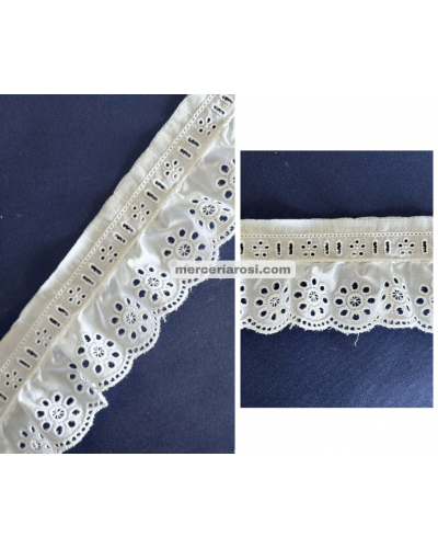 Tira bordada fruncida 070