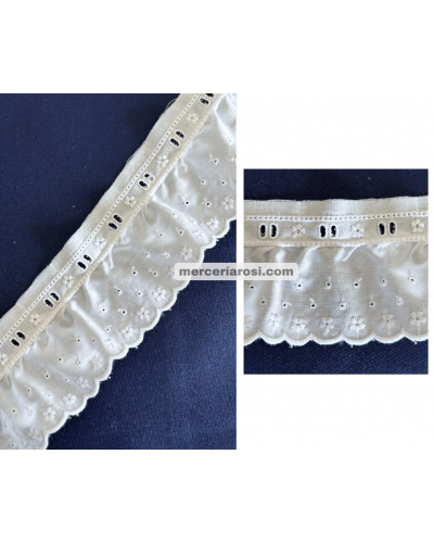 Tira bordada fruncida 015