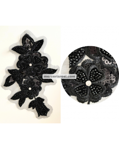 Aplicación bordada Rocalla