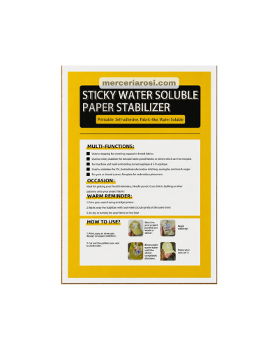 Papel adhesivo soluble