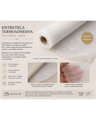 Entretela termoadhesiva de doble cara