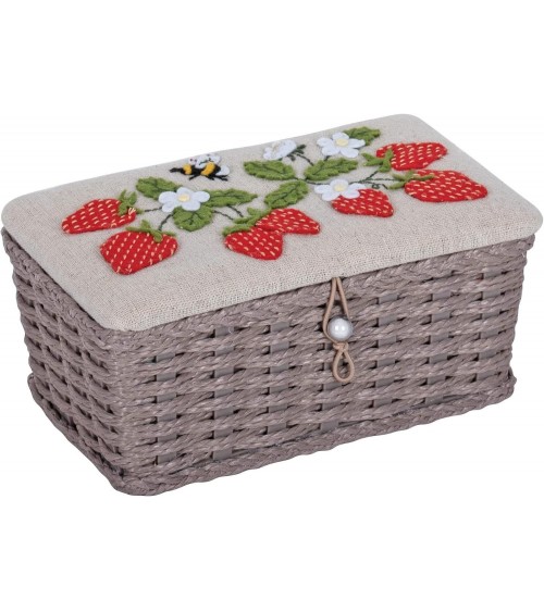 Costurero mimbre "fresas"