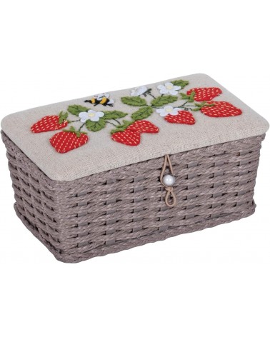 Costurero mimbre "fresas"