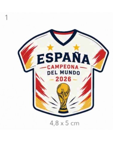 Parches serigrafiados especial Mundial de Fútbol