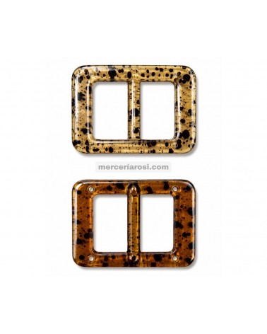 Hebilla rectangular moteada