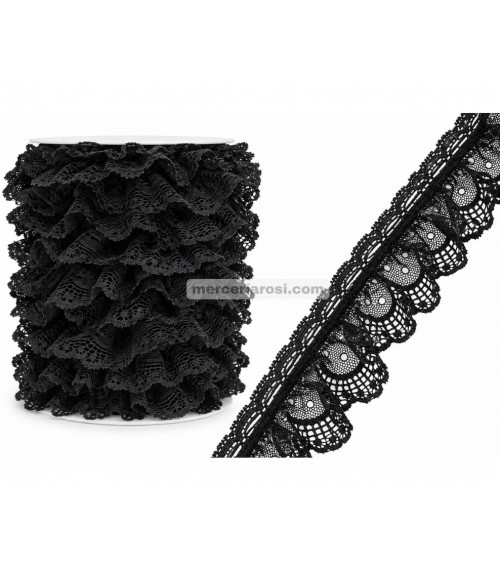 Puntilla fruncida tul ondas 7299