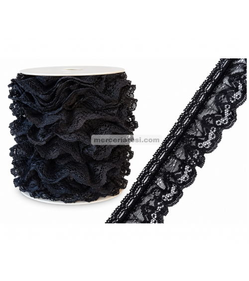 Puntilla fruncida ondas 7726