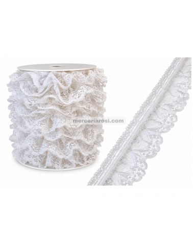 Puntilla fruncida ondas 7726