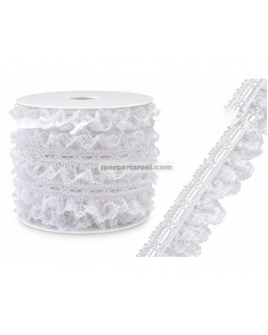 Puntilla fruncida floral 7134